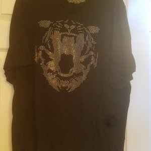 Men's Sean John Silver Stud Tiger Tee Shirt